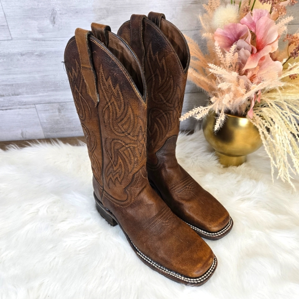 Circle G Brown Heeled Boots